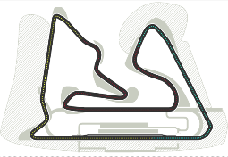 Streckenansicht vom Formel 1 Grand Prix von Bahrain