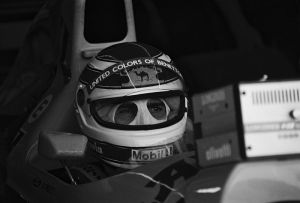 Nelson Piquet in der Box