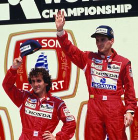 Senna und Prost waren auf und abseits der Strecke erbitterte Kontrahenten 