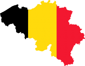 Flag Map von Belgien - Großer Preis von Spa