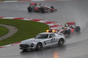 Safety Car im Regen Formel 1