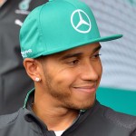 Lewis Hamilton gut gelaunt