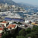 F1 Strecke Monaco Vogelperspektive