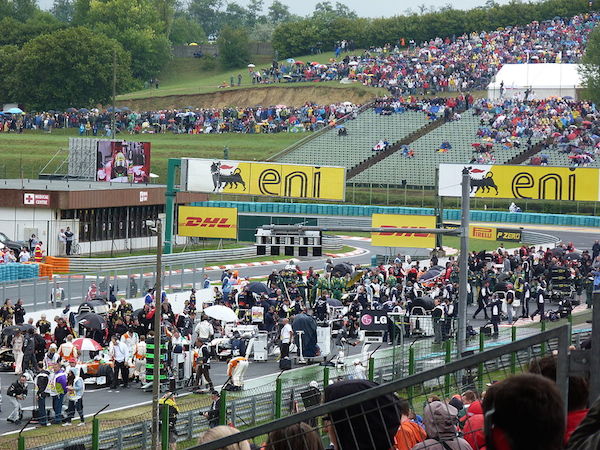 Grand Prix von Ungarn vor Start