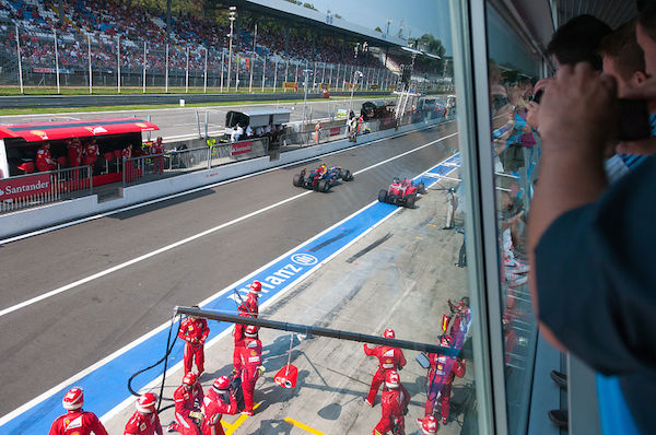 Grand Prix von Italien Vettel und Alonso