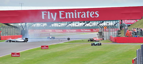 Silverstone Crash 2014 Raikkonen