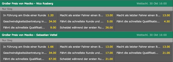 Spezialwetten Fahrer Mexiko bet365 Screenshot