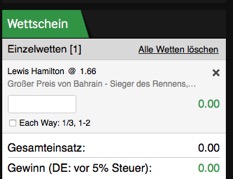 Betway Screenshot Wettschein