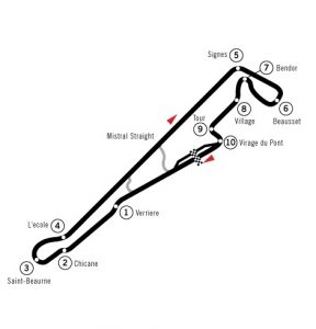 Streckenansicht F1 GP Frankreich